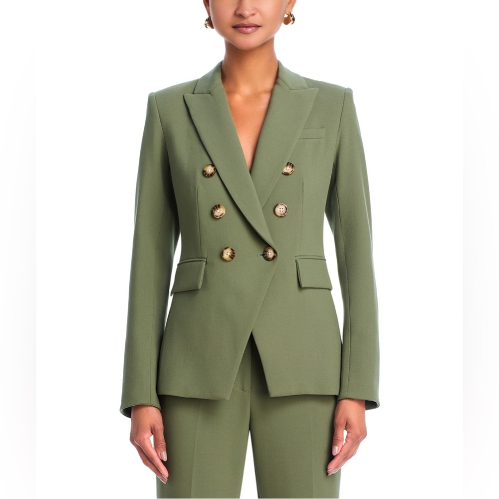 Veronica Beard Miller Dickey Blazer in Stone Army